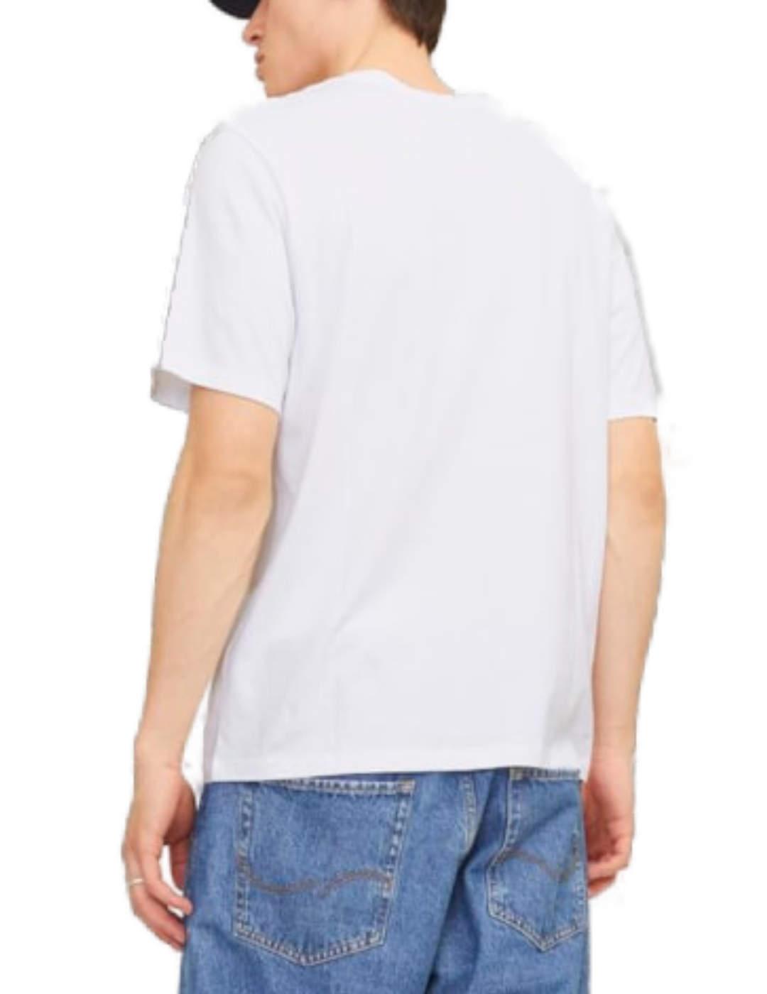 Camiseta Jack&Jones Logo blanco manga corta para hombre