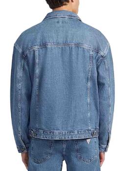 Chaqueta vaquera Guess Jeans oversize azul para hombre