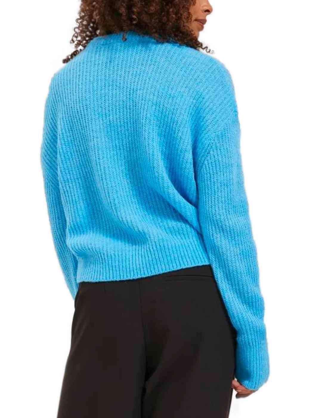 Jersey de lana JJXX Ember azulón wide fit para mujer
