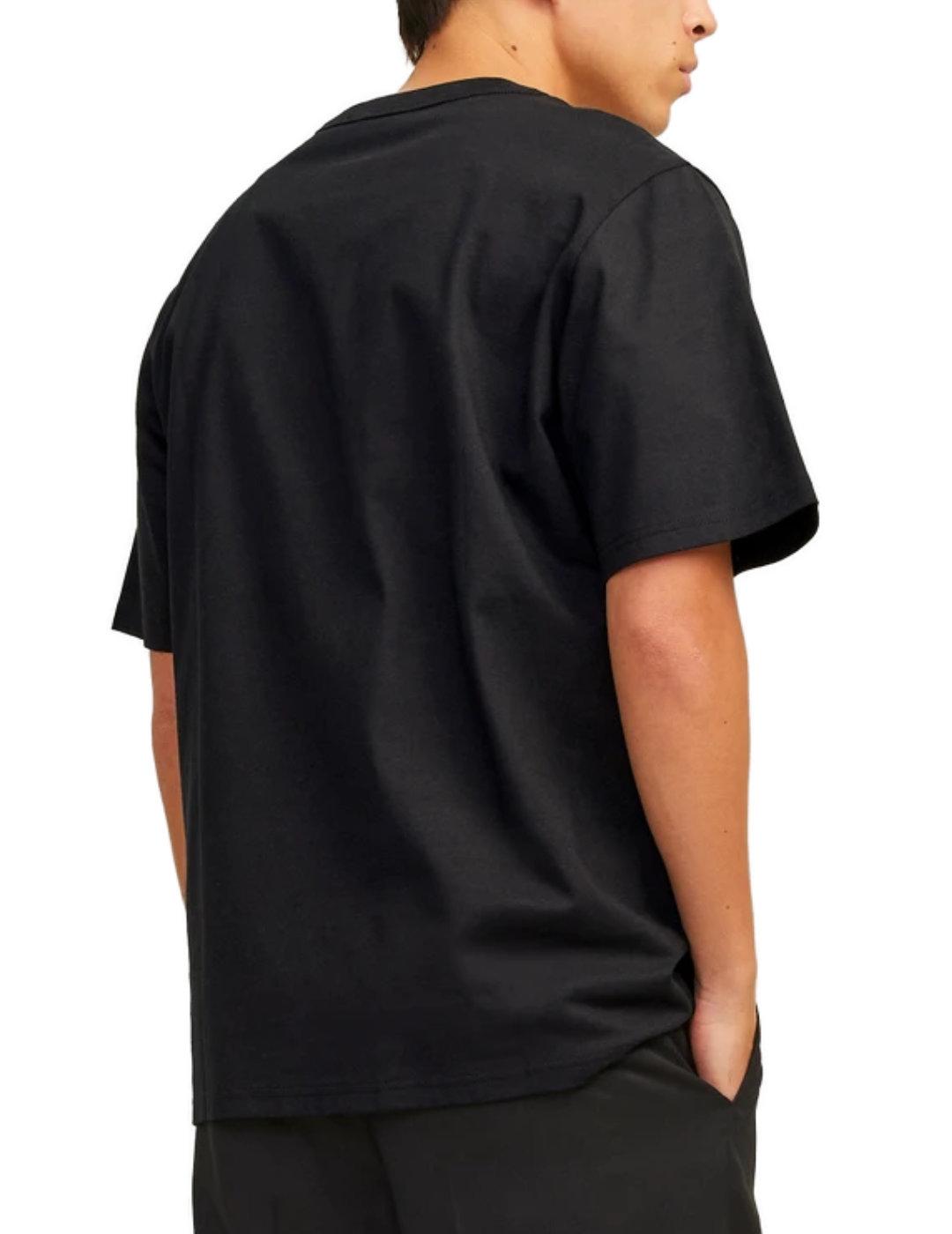 Camiseta Jack&Jones Brooklyn negro manga corta para hombre