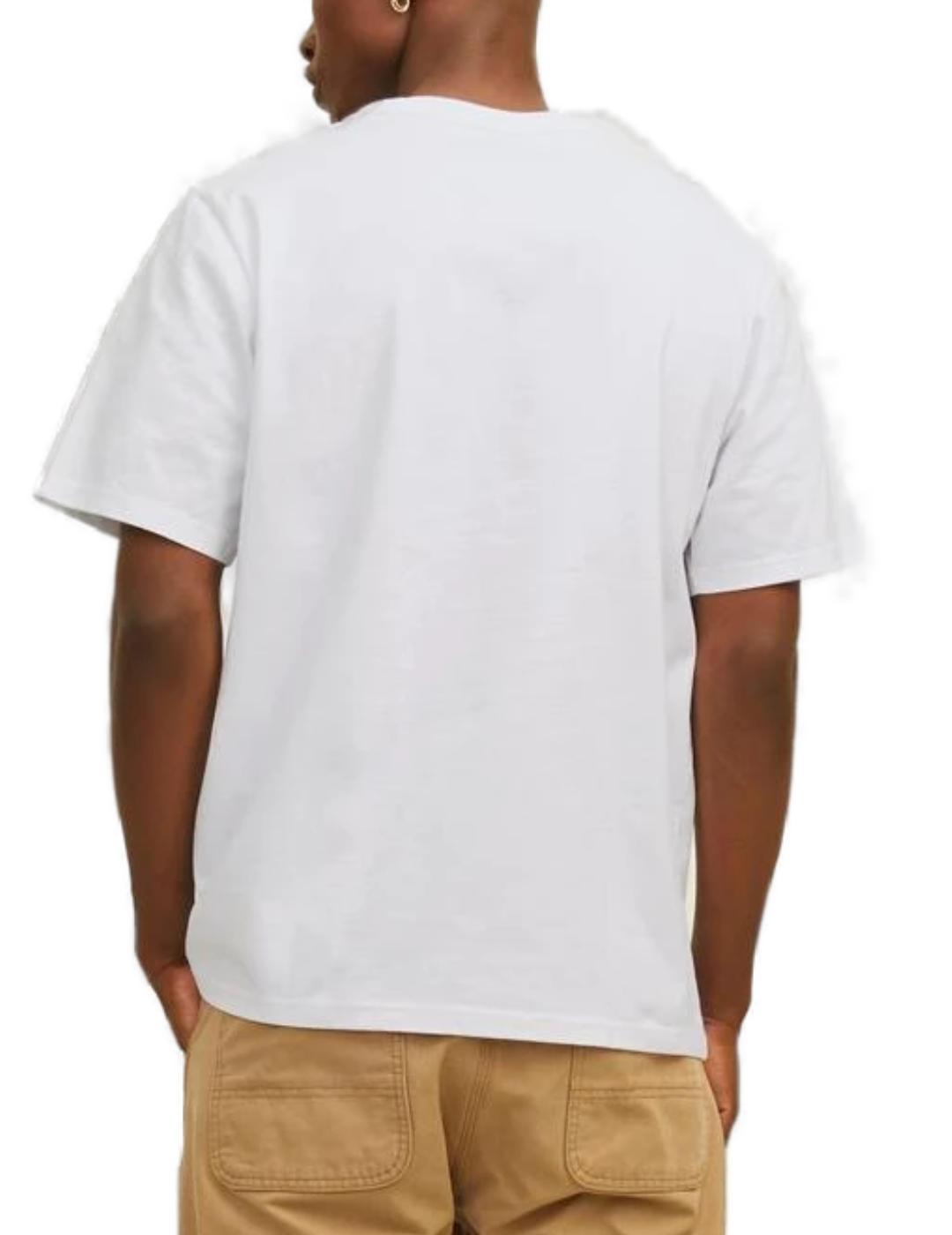 Camiseta Jack&Jones Brooklyn blanco manga corta para mujer