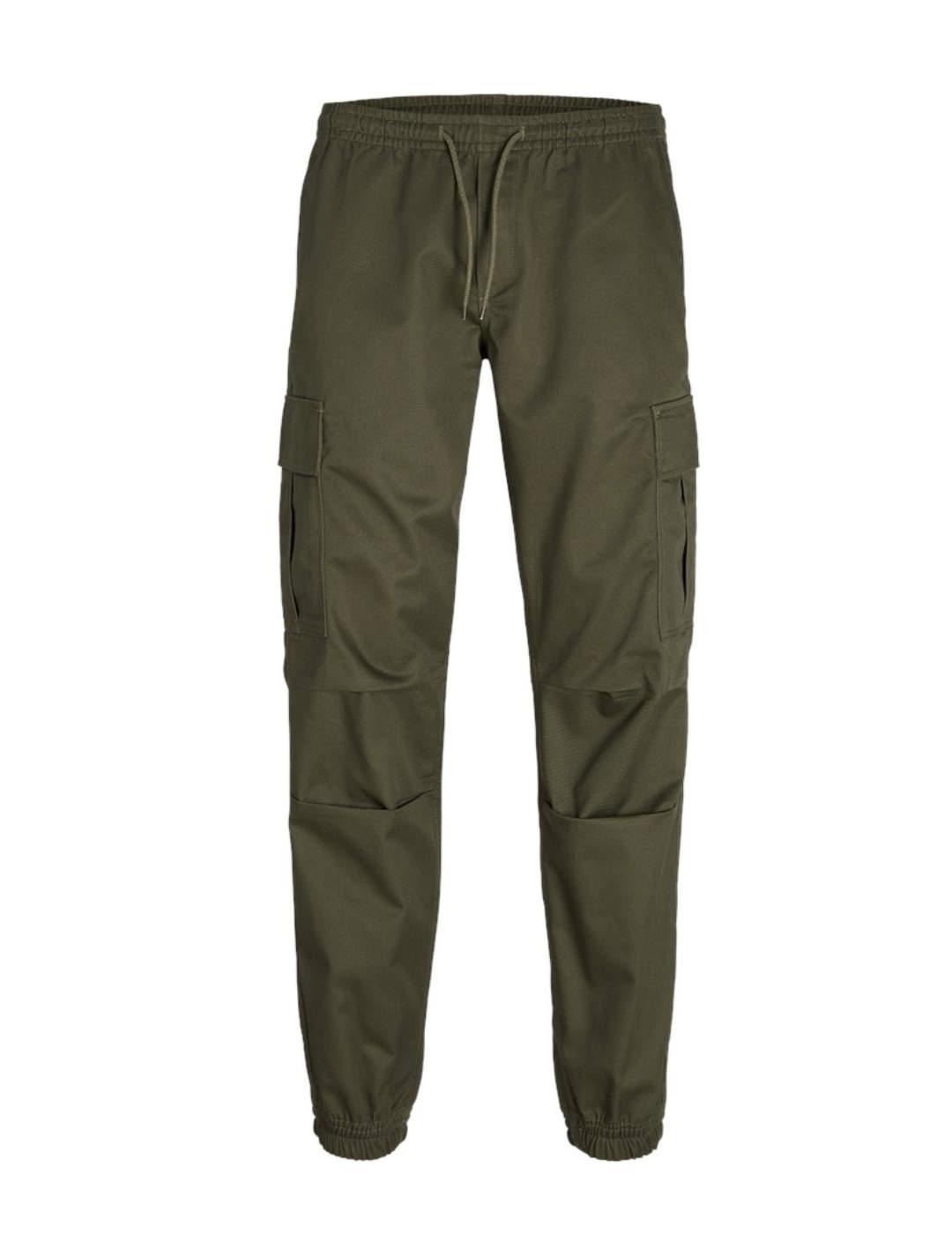 Pantalón cargo Jack&Jones Kane verde relaxed para hombre