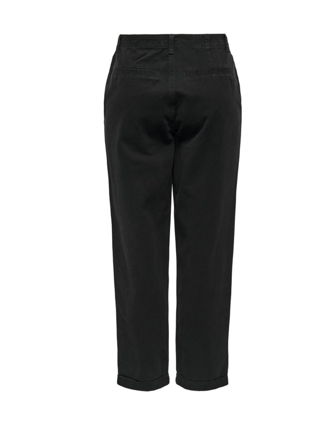 Pantalón Only Malfy chino negro regular fit para mujer