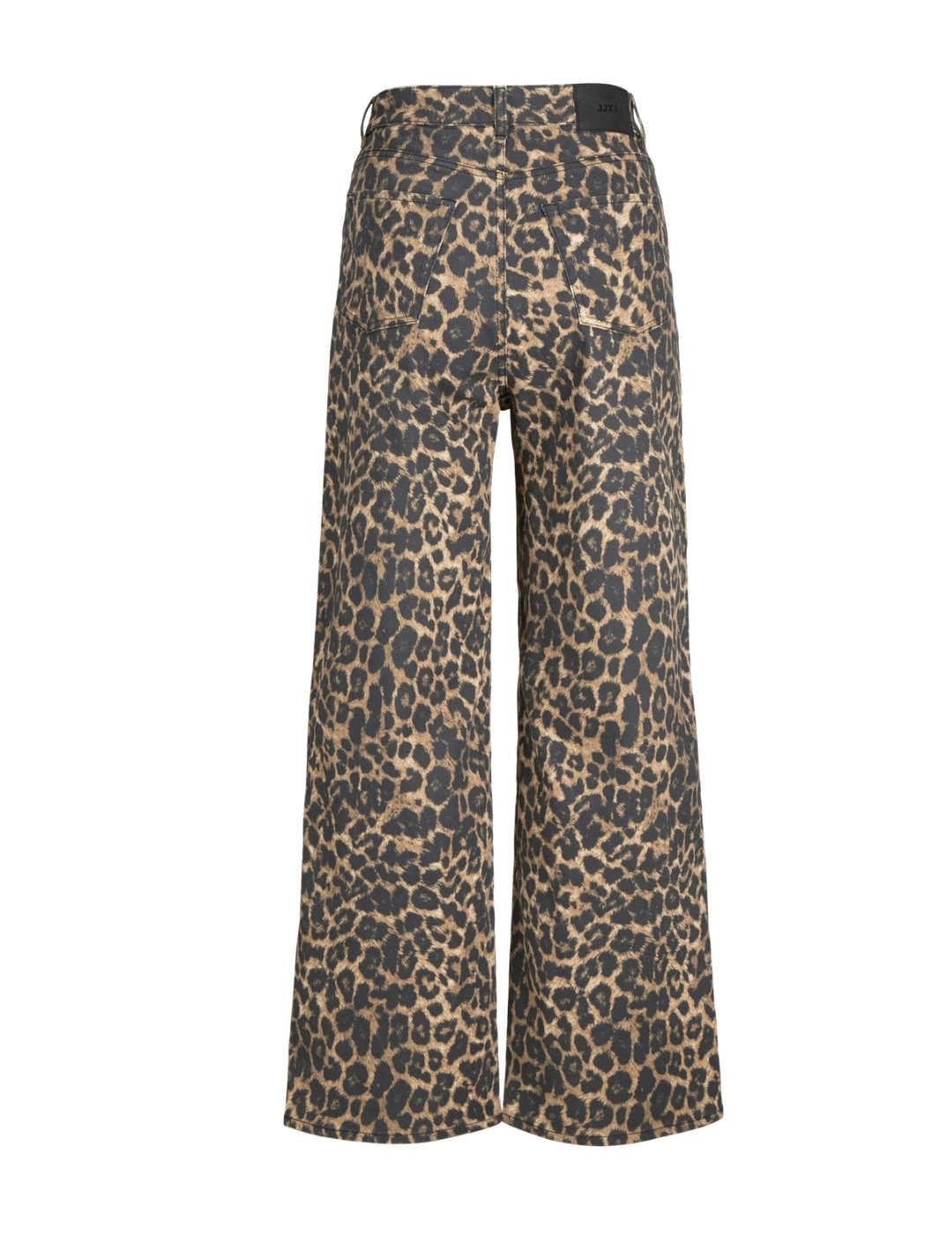 Pantalón vaquero JJXX Sarah animal print leopardo para mujer