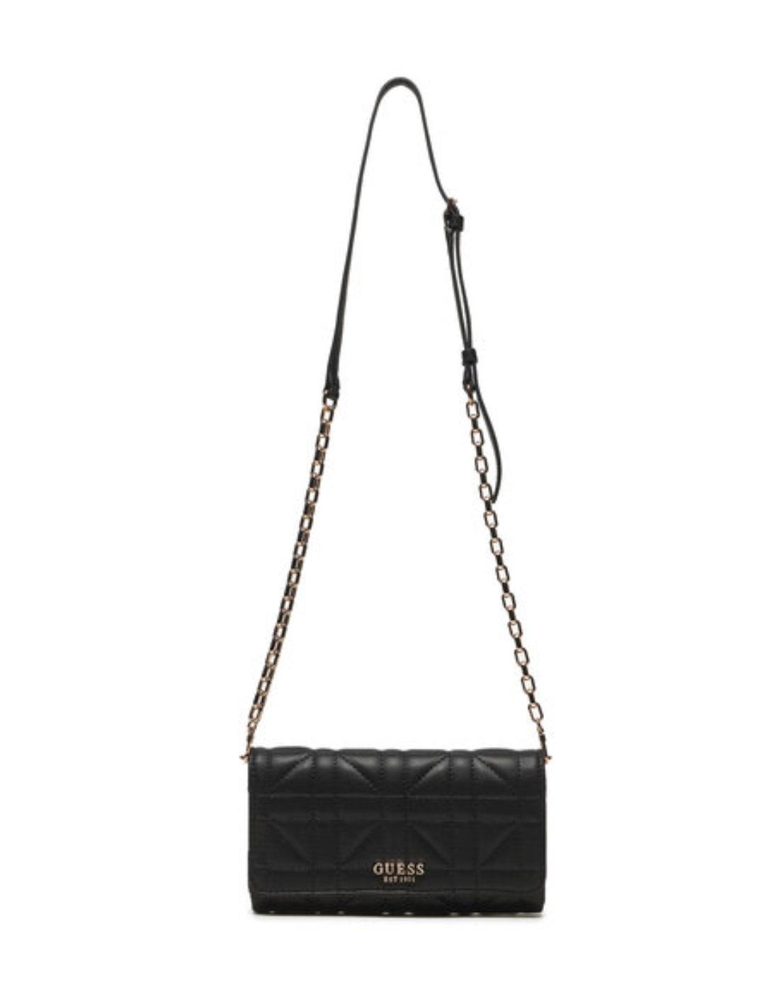 Bolso mini monedero Guess Asia Crossbody negro para mujer