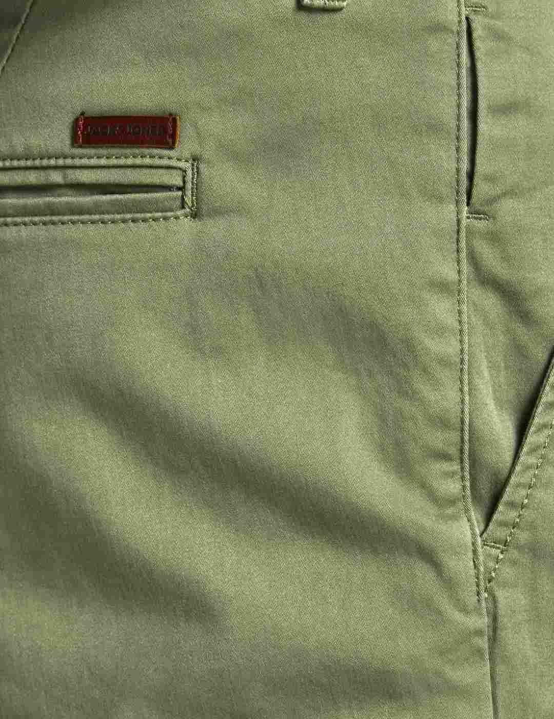 Bermuda Jack&Jones Bowie verde tipo chino para hombre