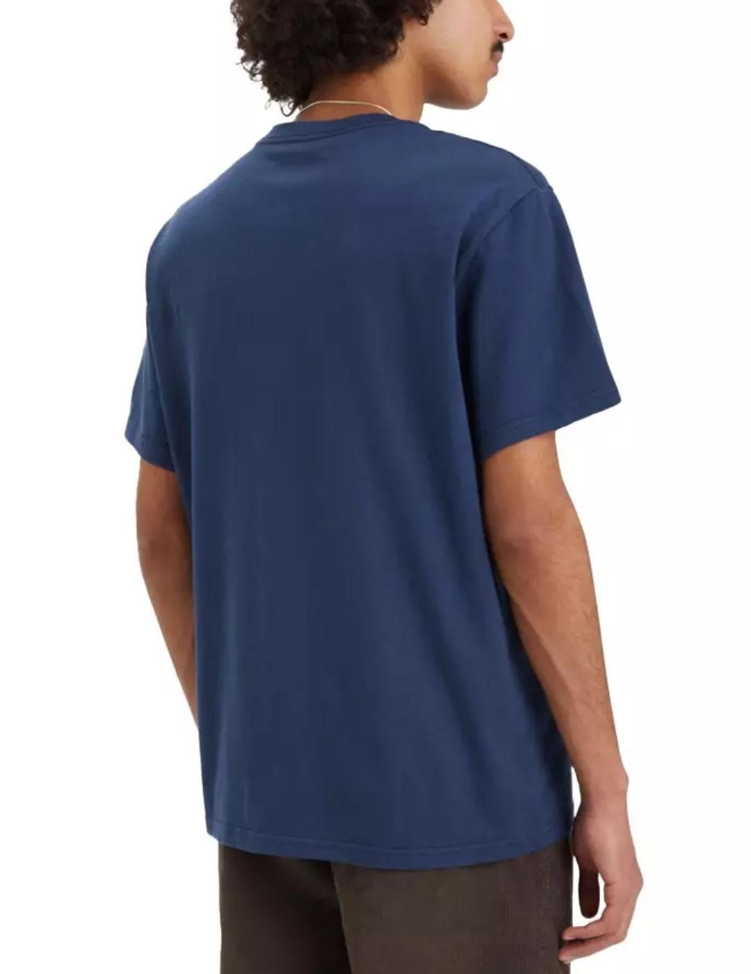 Camiseta Levi´s relaxed azul marino logotipo para hombre