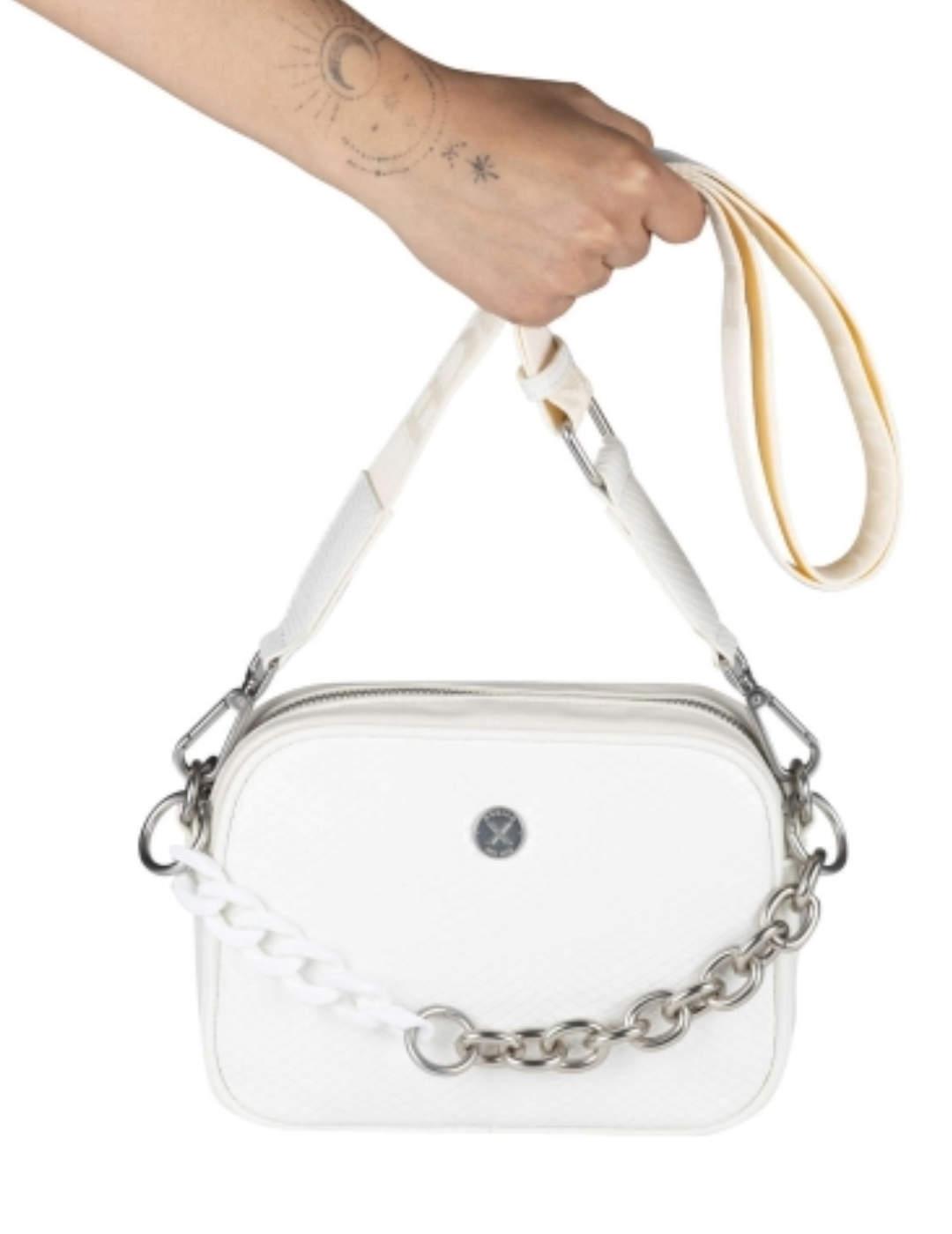 Bolso bandolera Munich Crosbody blanco de mujer