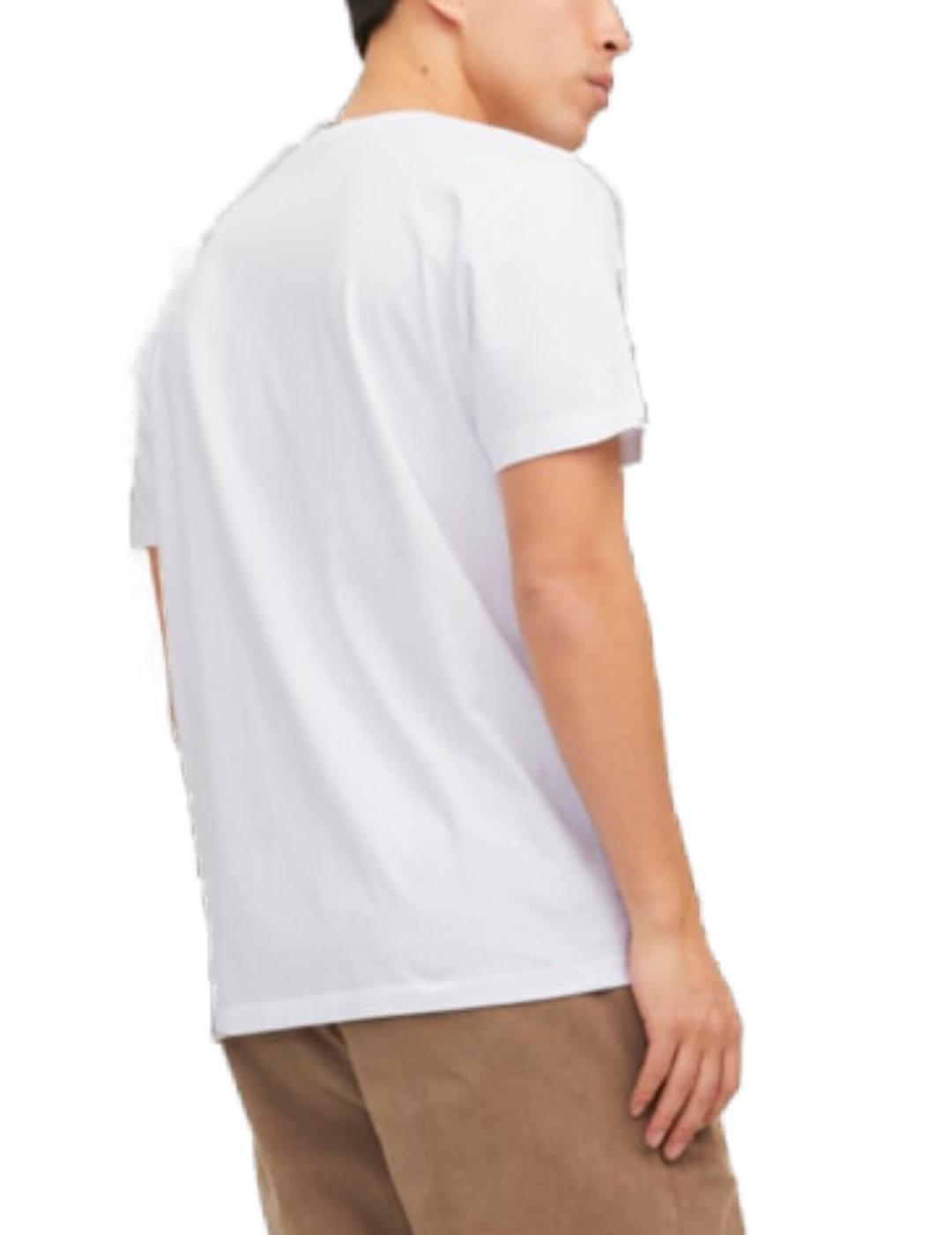 Camiseta Jack&Jones Eco blanco manga corta para hombre