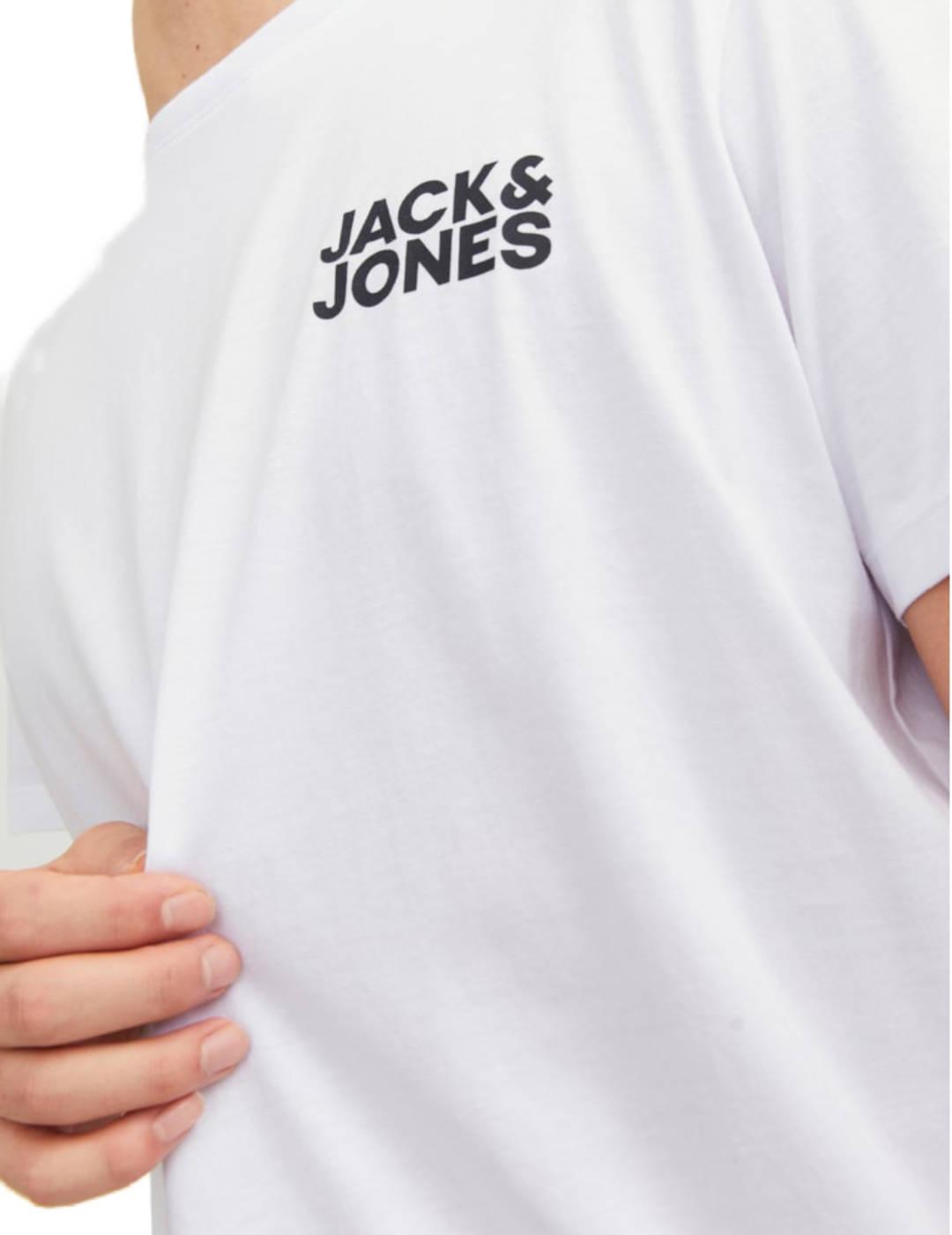 Camiseta Jack&Jones Eco blanco manga corta para hombre