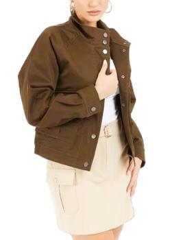 Chaqueta Guess Manuela verde militar para mujer