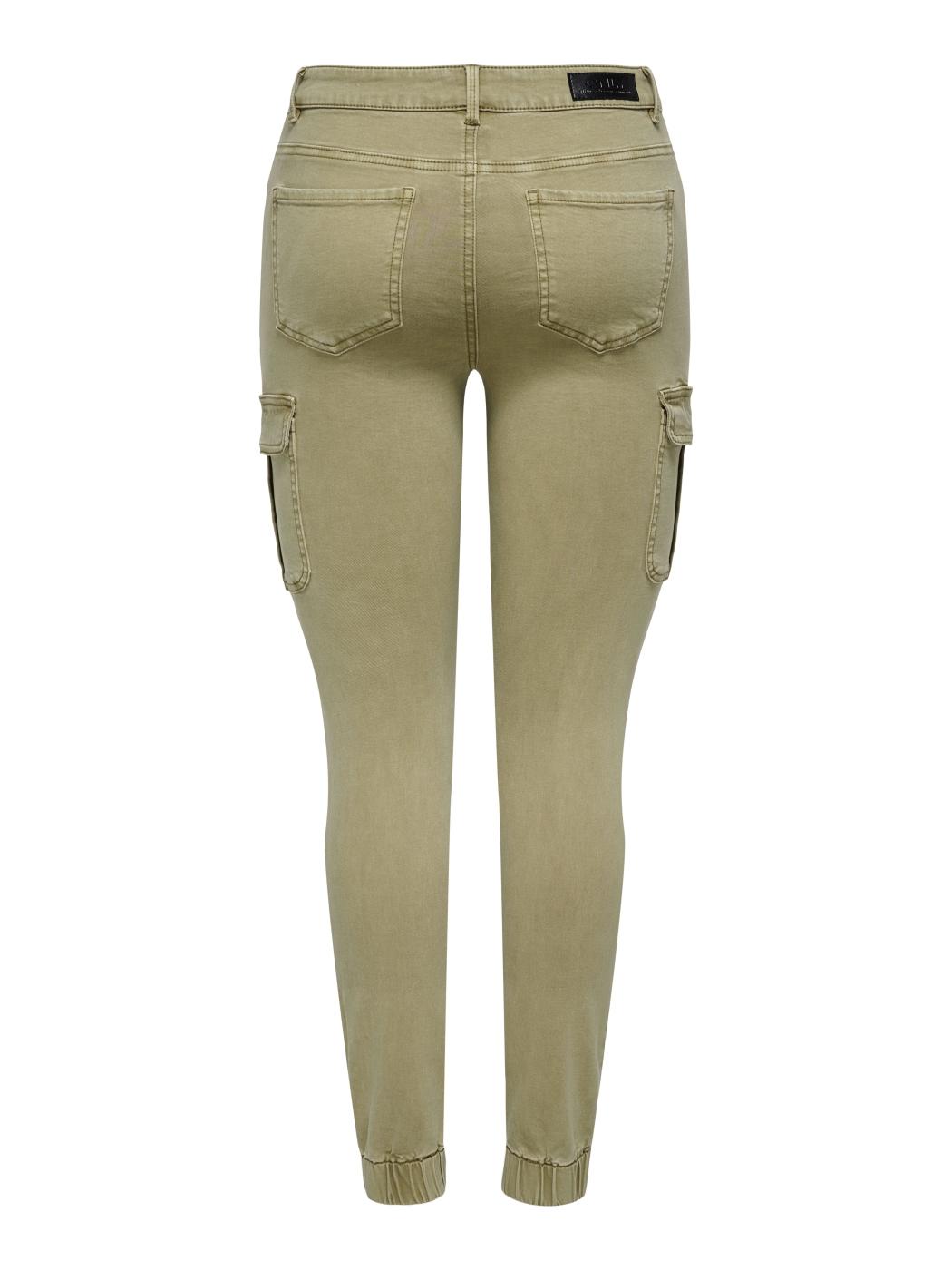 Pantalón cargo Only Missouri beige slim fit para mujer