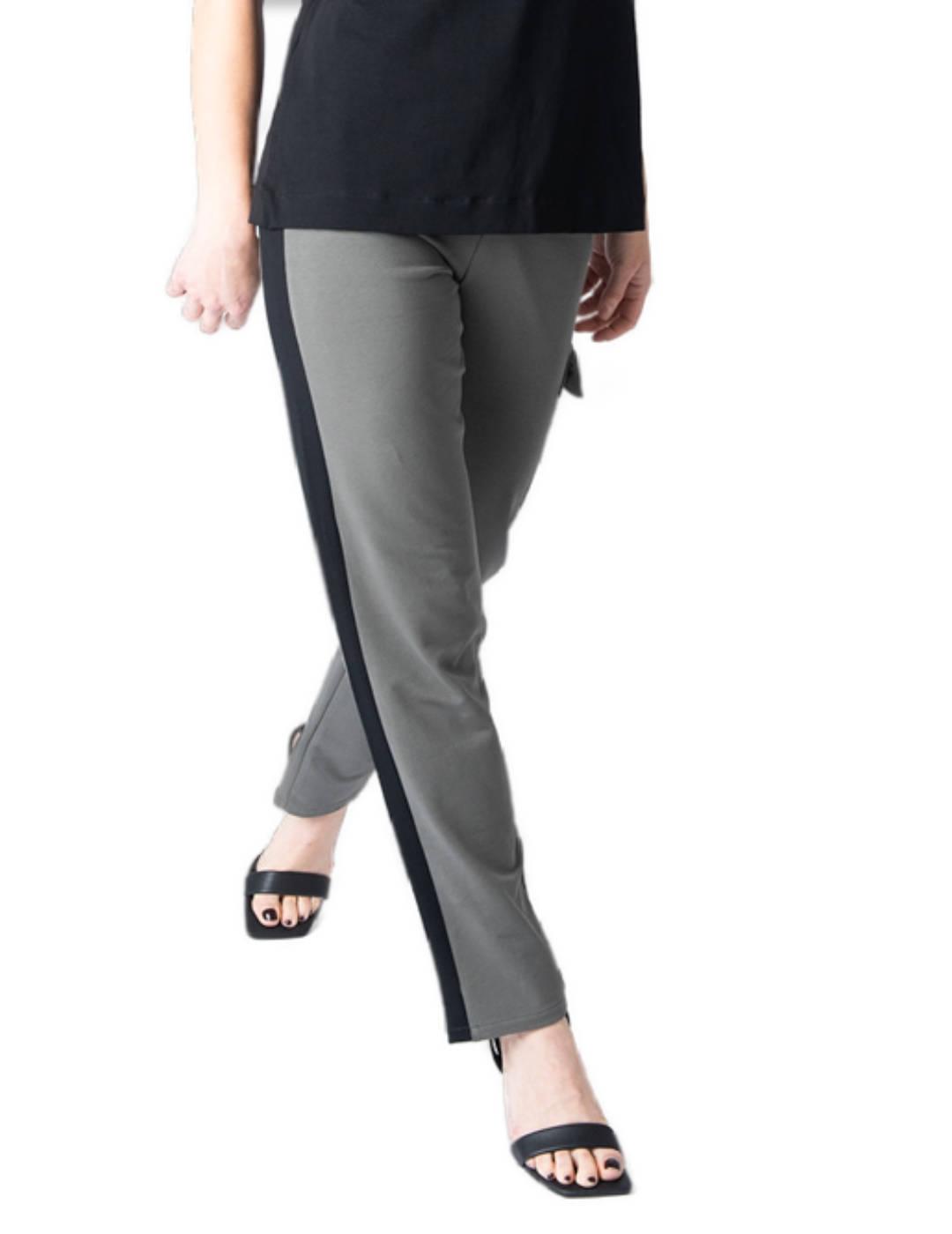 Pantalón Animosa Love army gris y negro para mujer