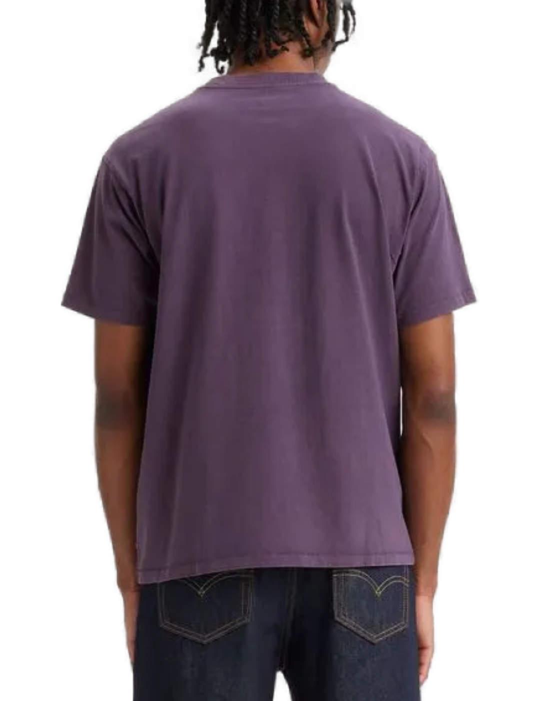 Camiseta Levi´s vintage morada manga corta regular de hombre