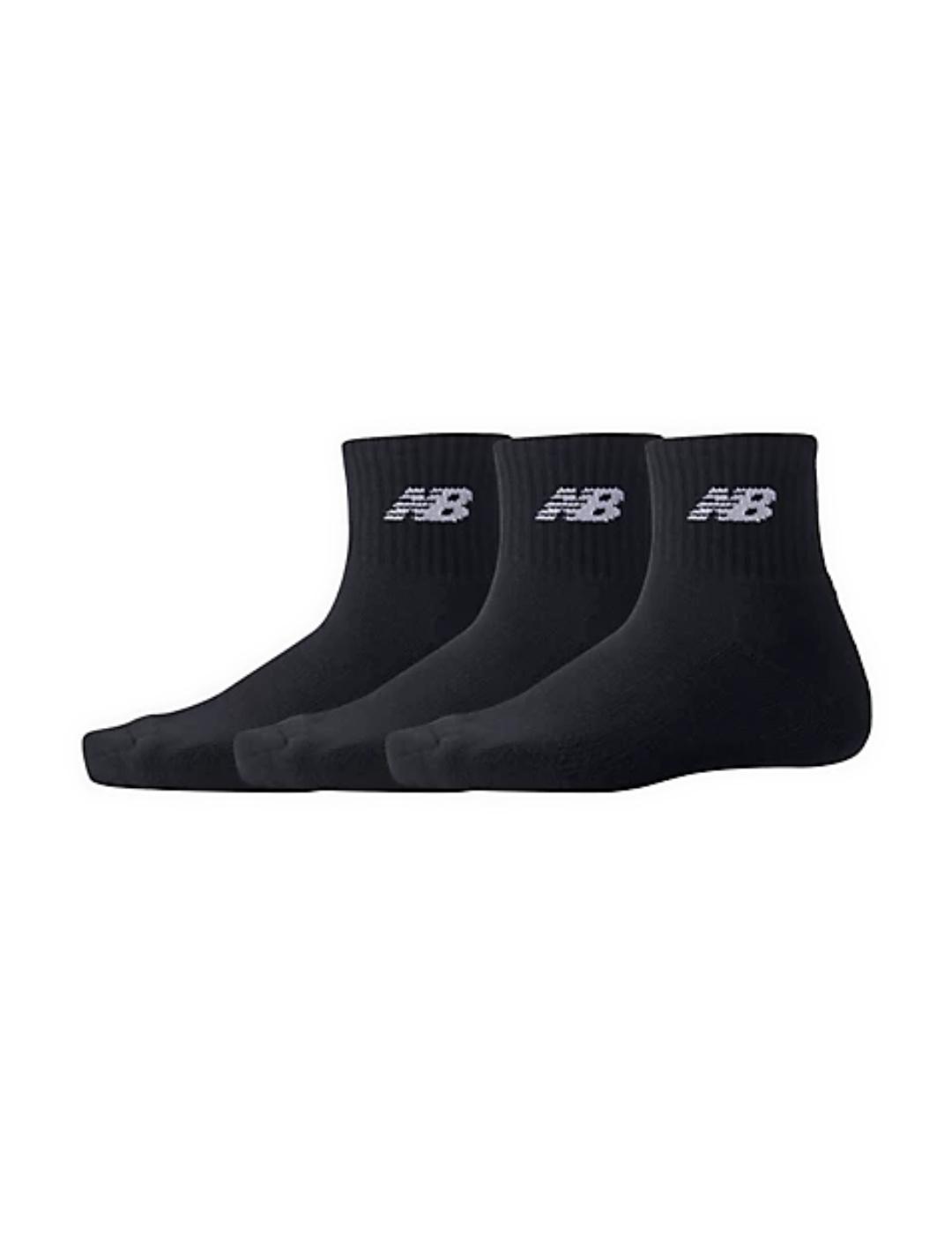 Calcetines tobilleros New Balance pack 3 logotipo unisex