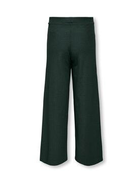 Pantalón de canalé Only Kids Nella verde oscuro para niña