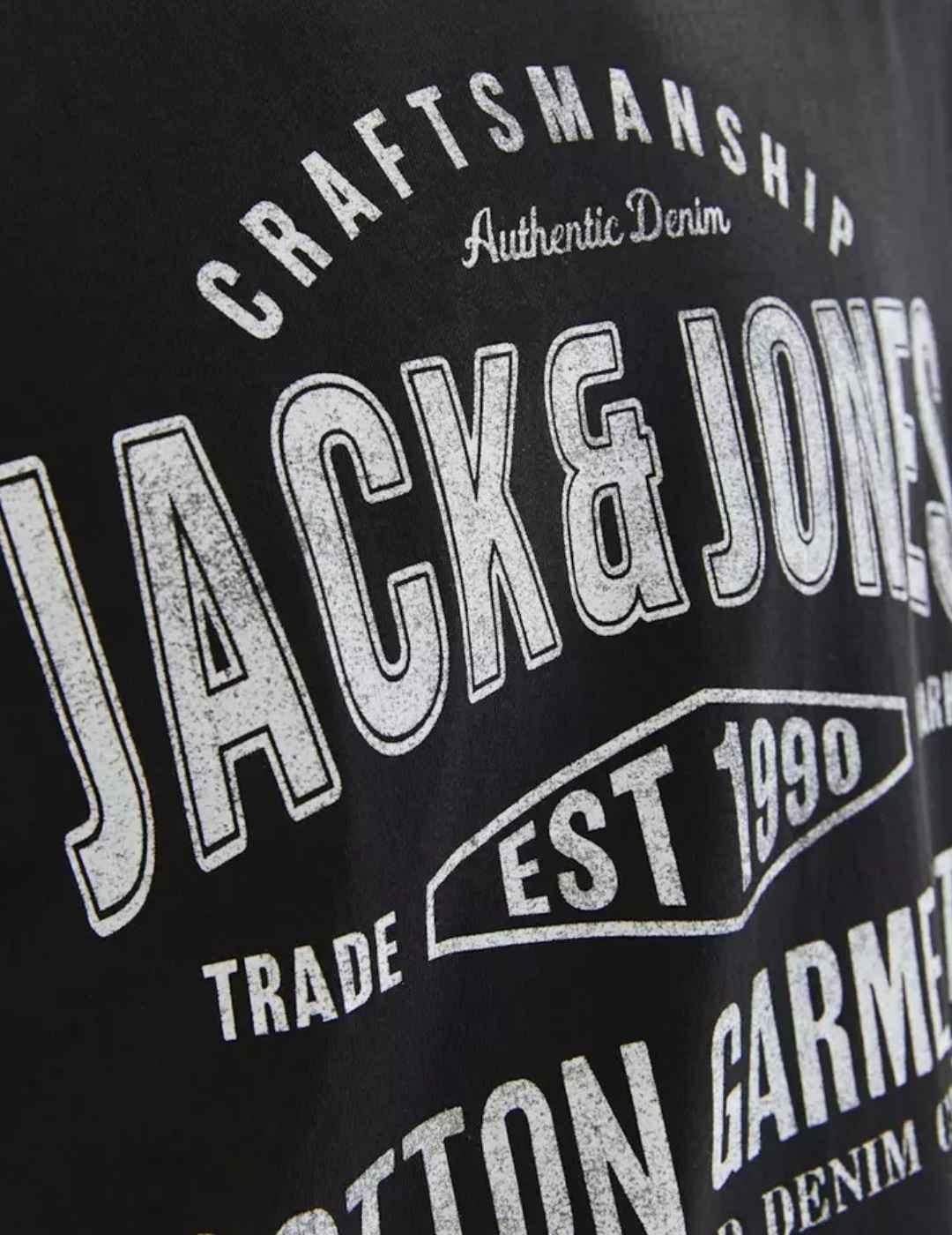 Camiseta Jack&Jones Jeans negro manga corta para hombre