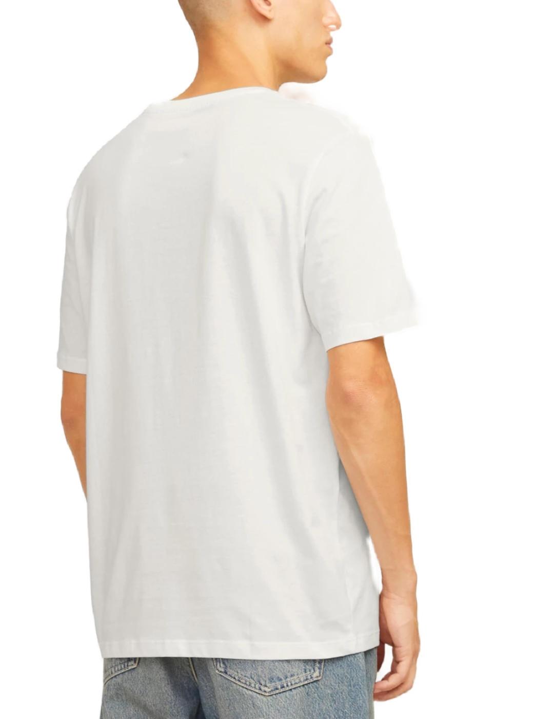 Camiseta Jack&Jones Jeans blanco manga corta para hombre