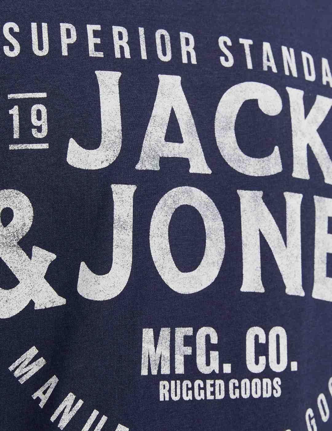 Camiseta Jack&Jones Jeans azul marino manga corta de hombre