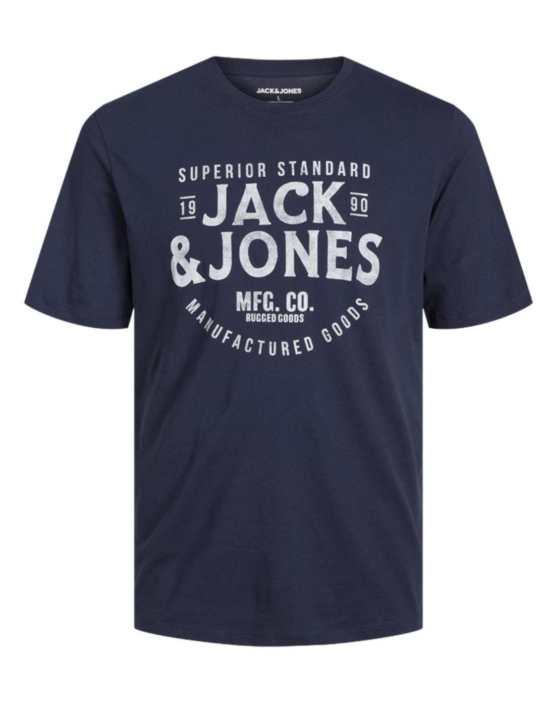 Camiseta Jack&Jones Jeans azul marino manga corta de hombre