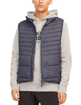 Chaleco Jack&Jones Estate gris oscuro guateado para hombre