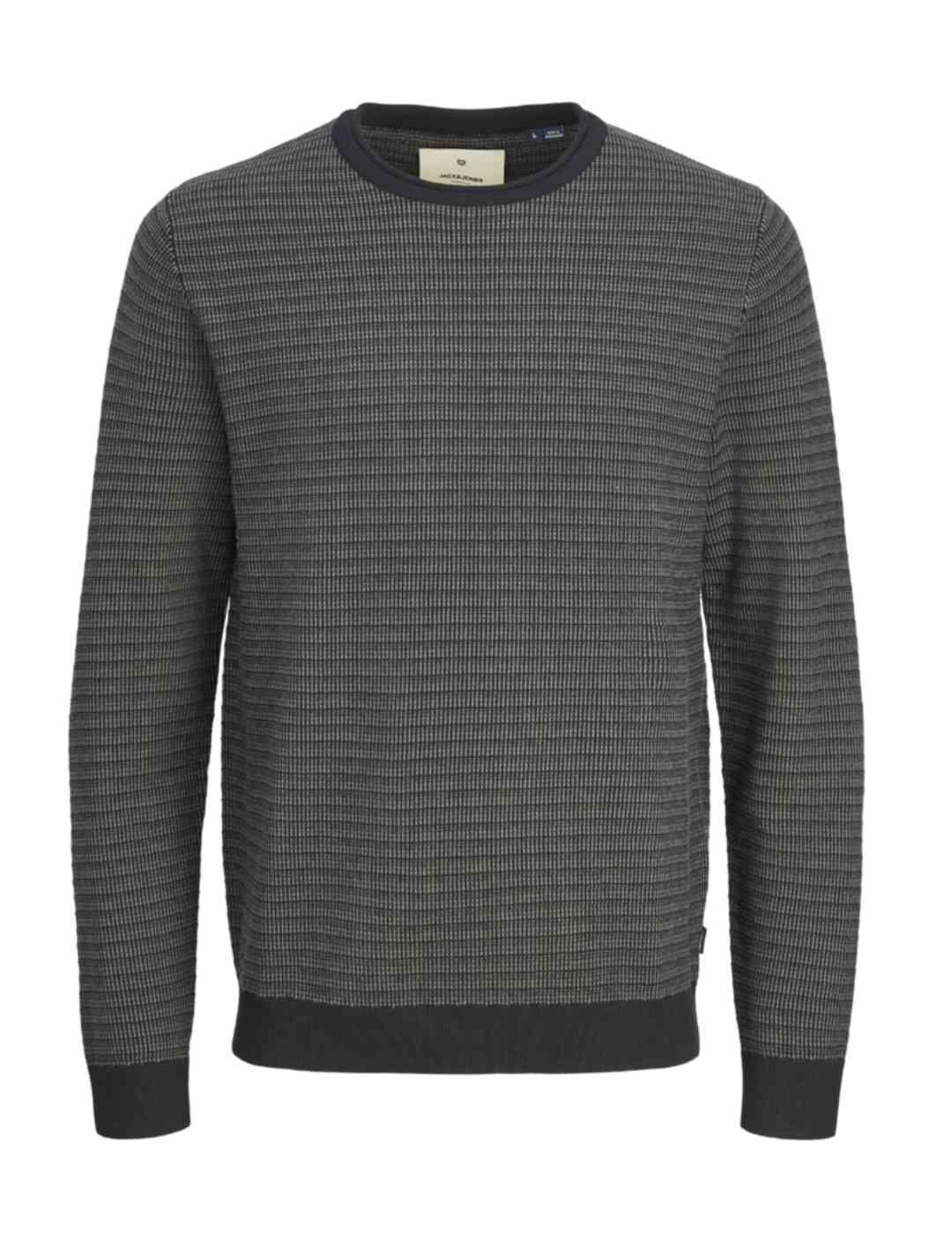 Jersey de punto Jack&Jones Bluelon negro para hombre