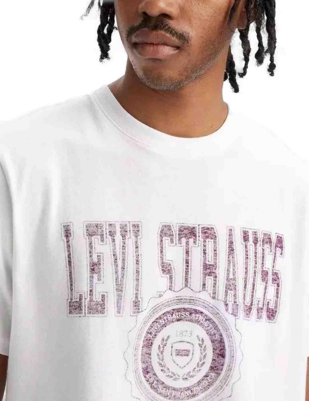 Camiseta Levi´s relaxed blanca circle manga corta de hombre