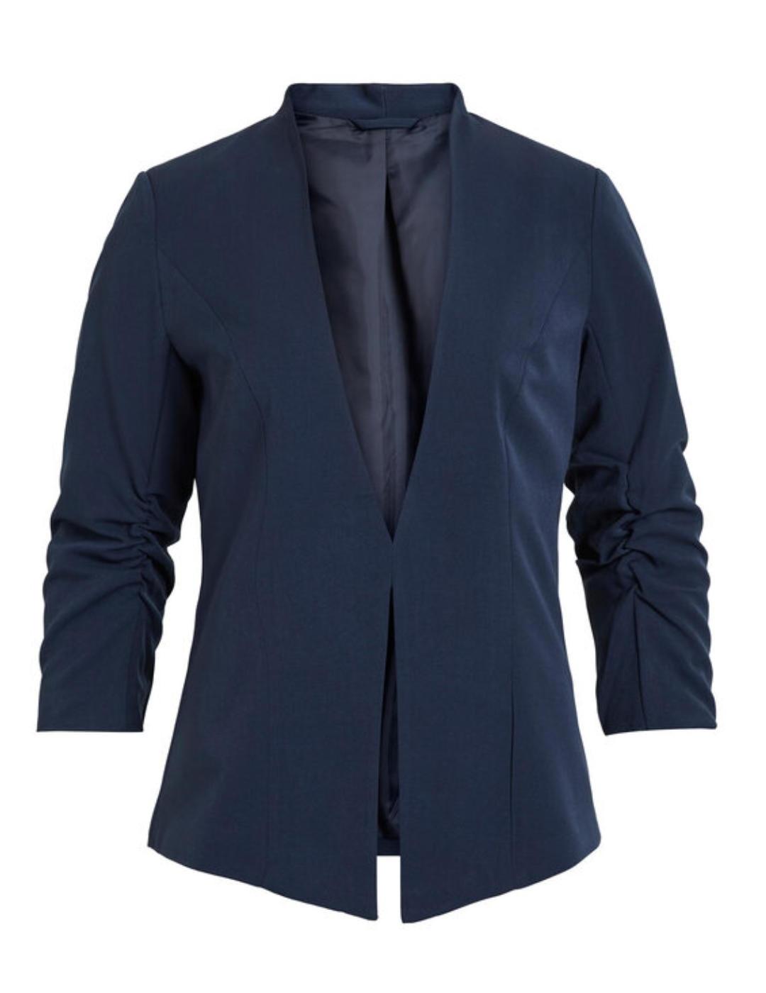 Chaqueta blazer Vila Her 3/4 azul azul marino para mujer