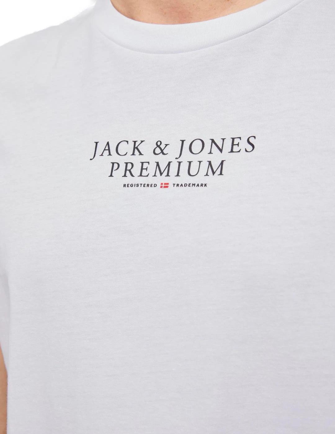 Camiseta Jack&Jones Bluarchie blanca manga corta de hombre