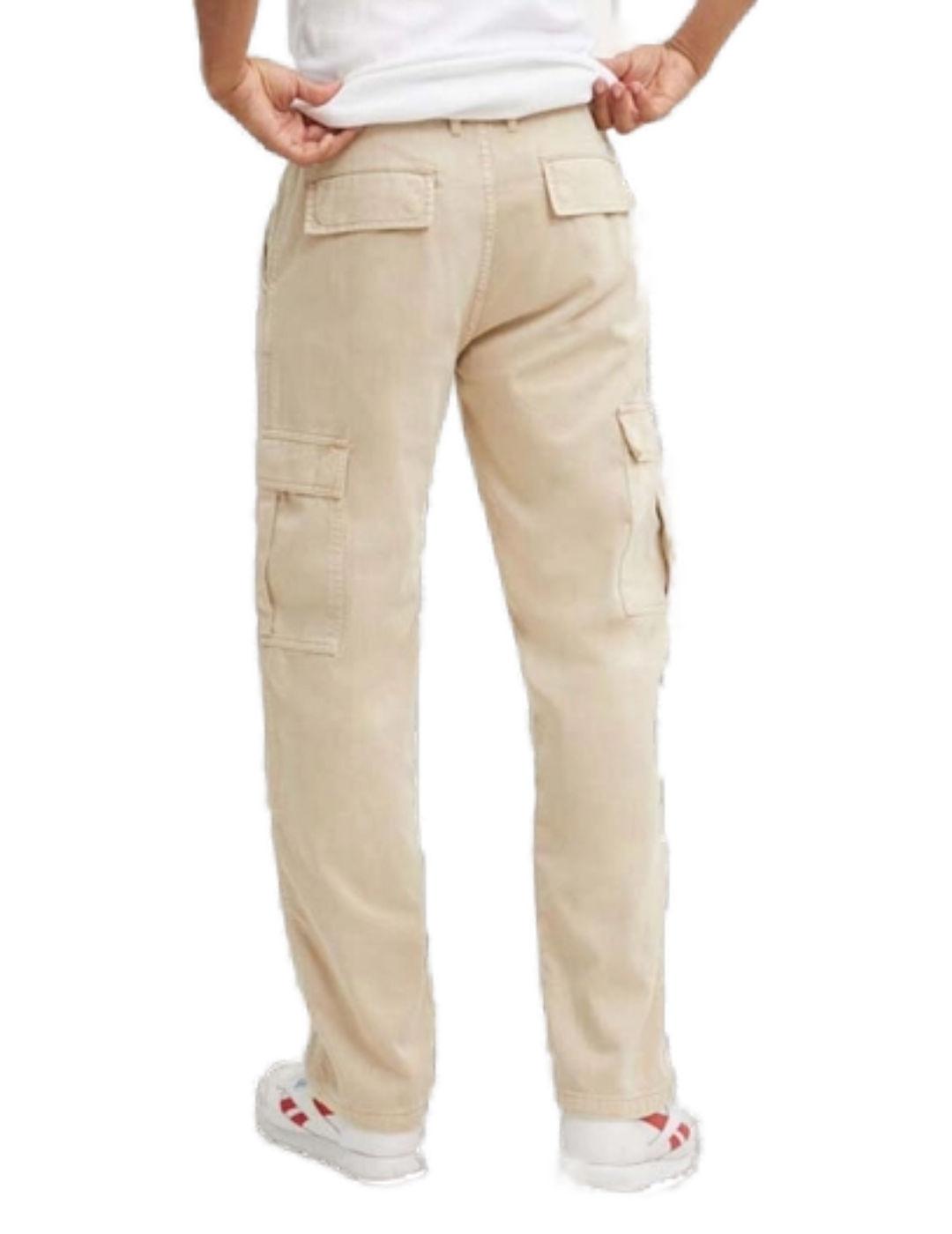  Pantalón chino Guess Jeans cargo beige para hombre