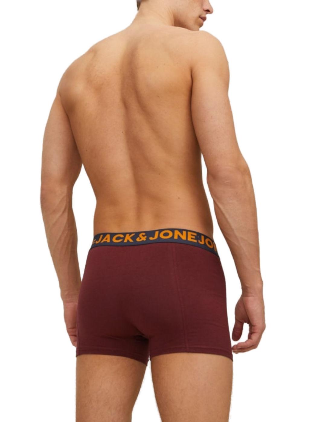 Intimo Jack&Jones Clichfield Pack 3 multicolor liso hombre