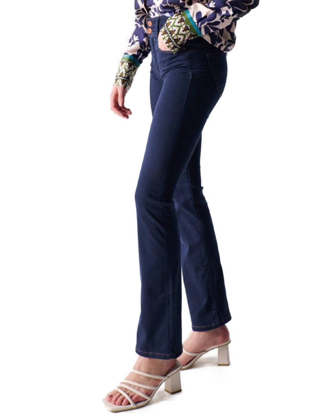 Pantalón vaquero Salsa secret bootcut push in flared  mujer