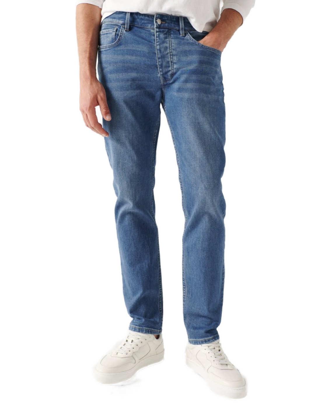 Pantalón vaquero Salsa slim lavado medio slim para hombre