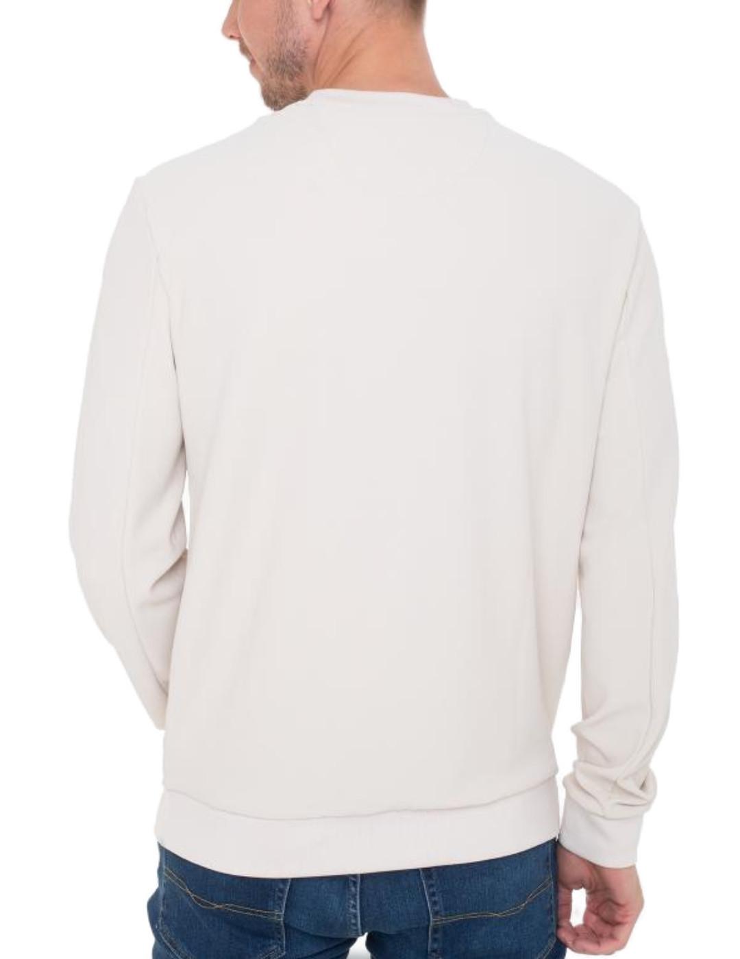 Sudadera Guess Tech beige sin capucha para hombre