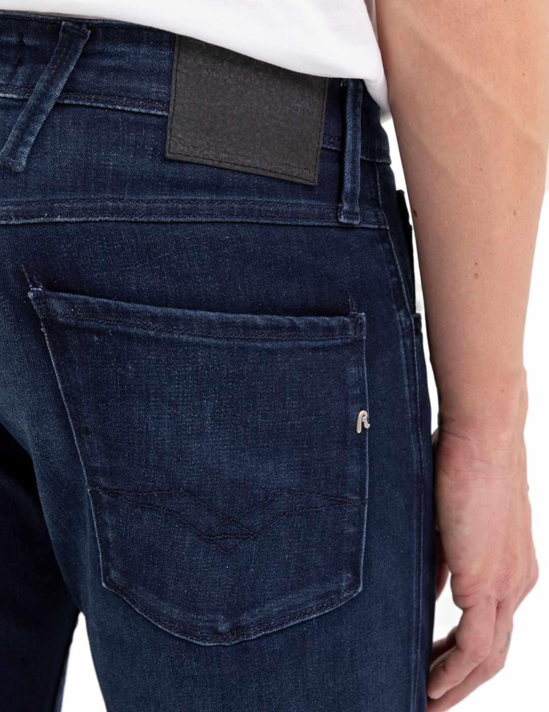 Pantalón vaquero Replay Ambass marino Hyperflex de hombre