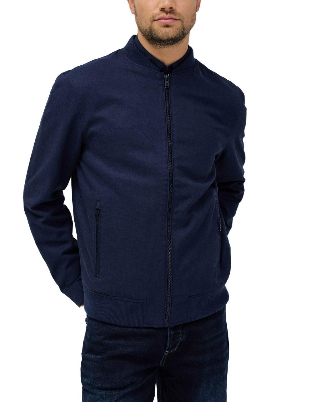 Cazadora Salsa azul marino bomber para hombre