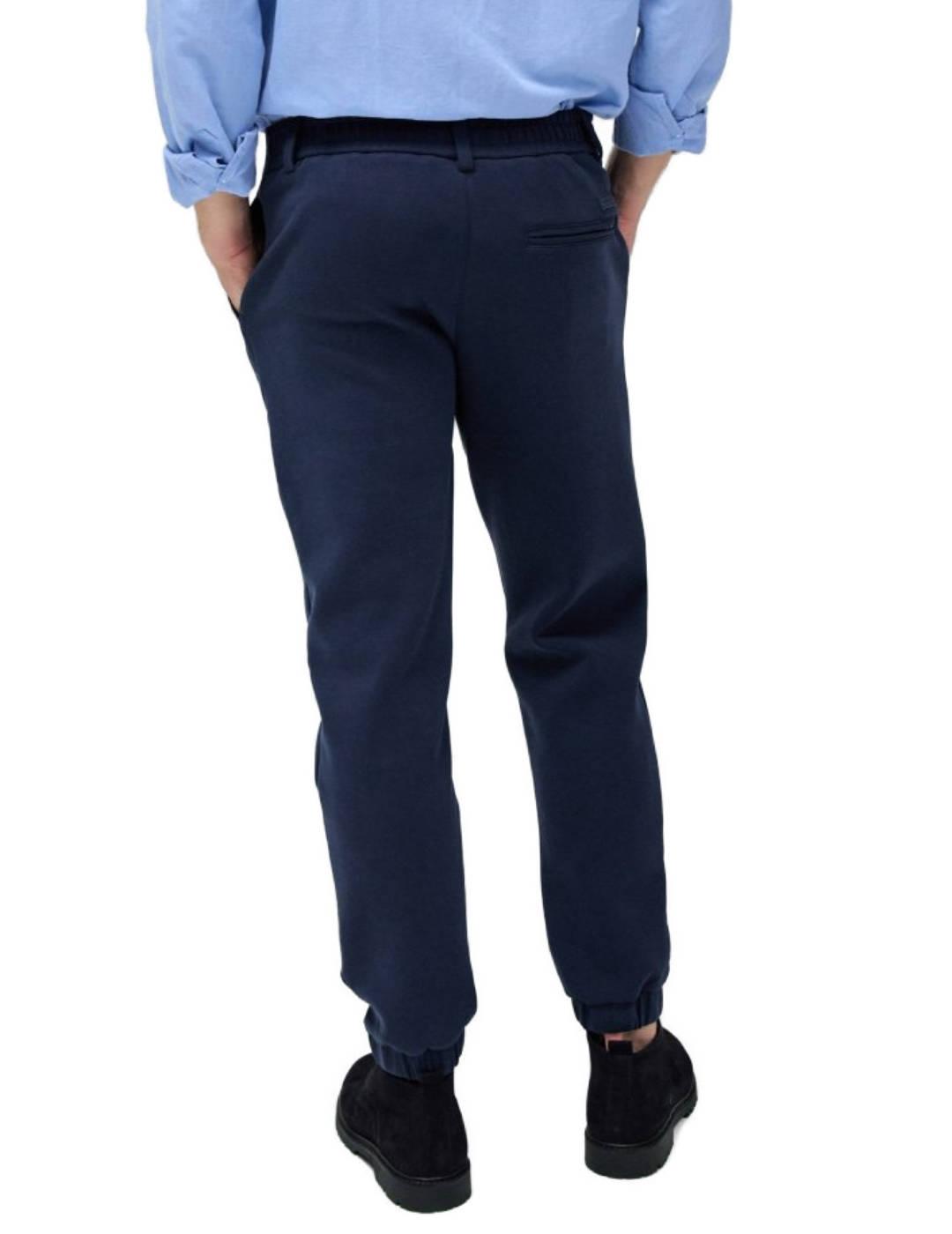 Pantalón Salsa jogger azul marino cintura elástica de hombre