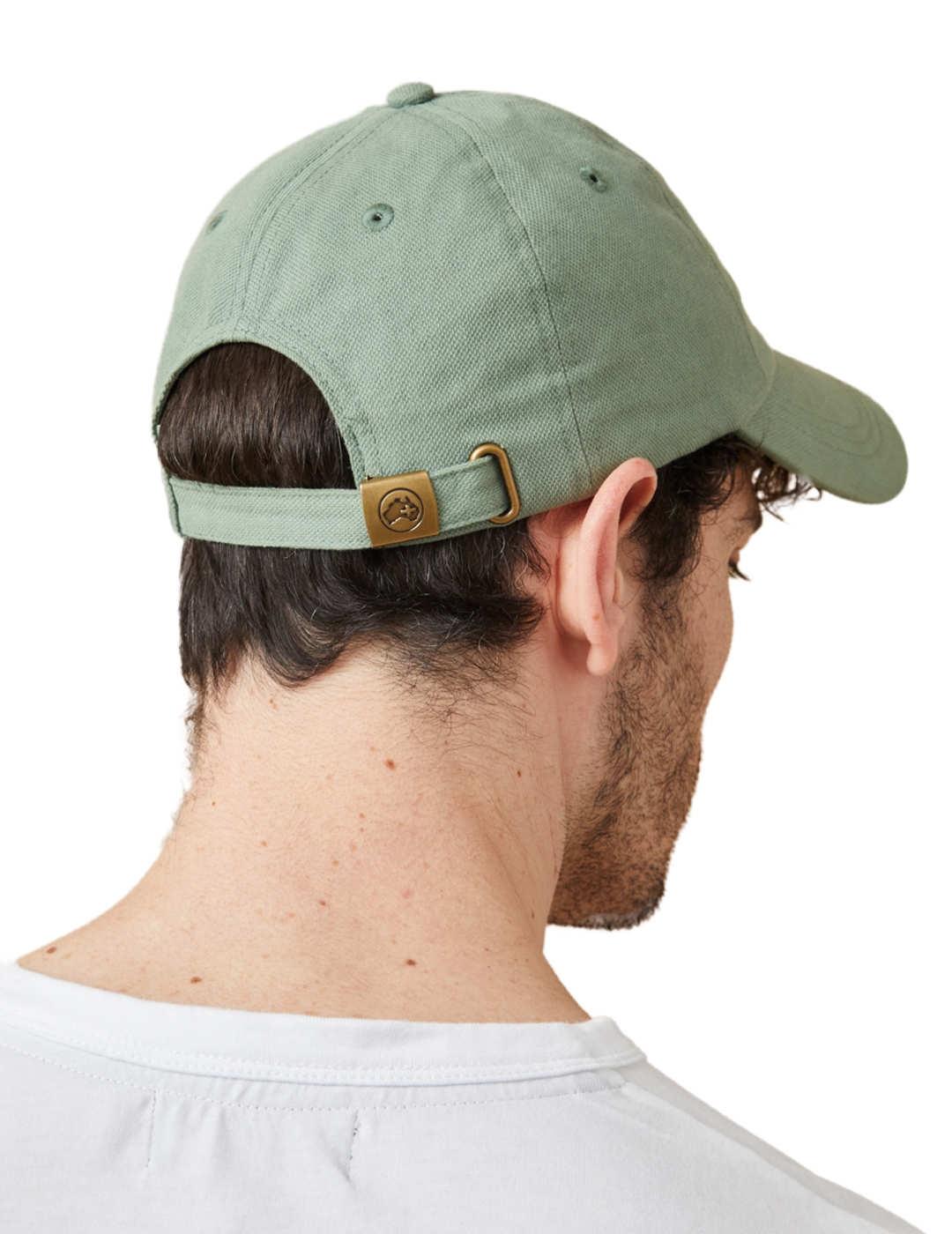 Gorra Altonadock beisbolera verde con logotipo para hombre