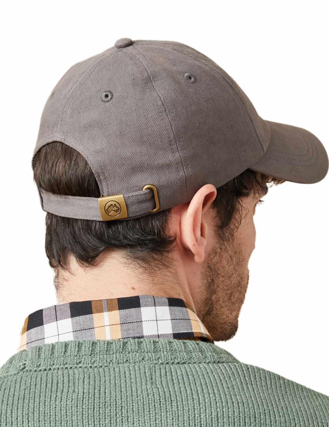 Gorra Altonadock beisbolera gris logotipo para hombre