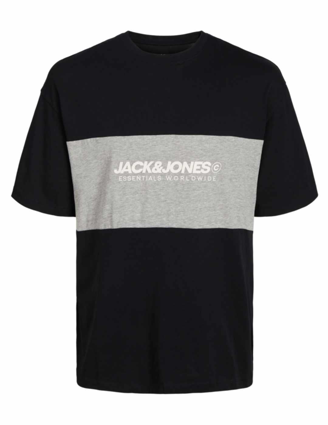 Camiseta Jack&Jones Elegacy negro manga corta para hombre