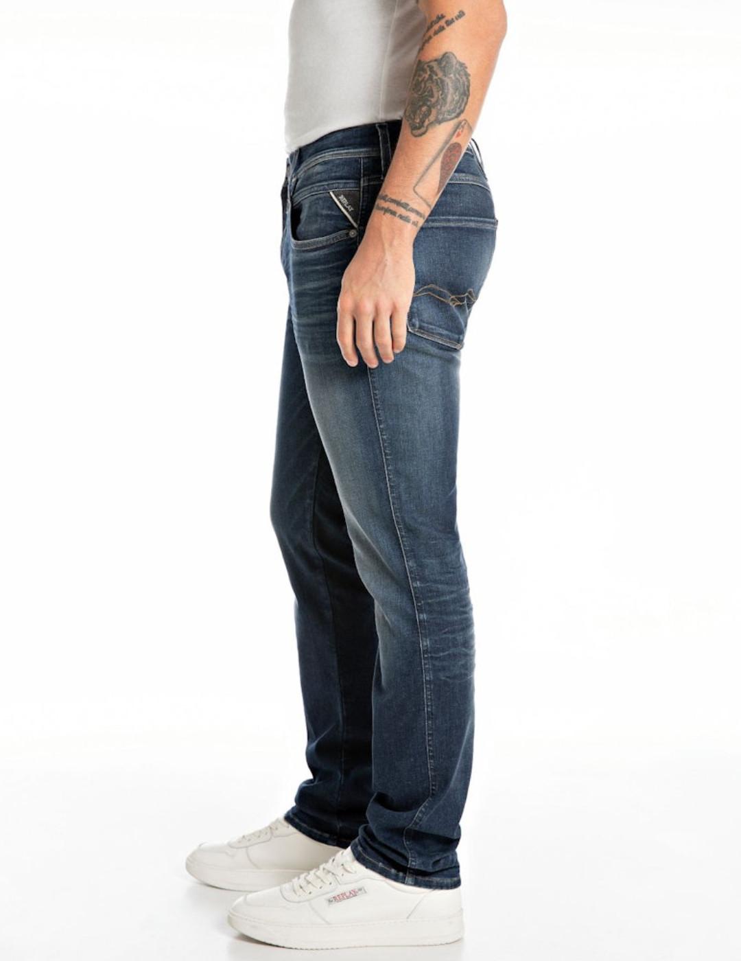 Pantalón vaquero Ambass marino Hyperflex para hombre