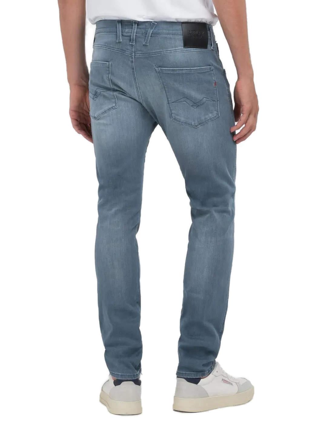 Pantalón vaquero Ambass gris Hyperflex para hombre