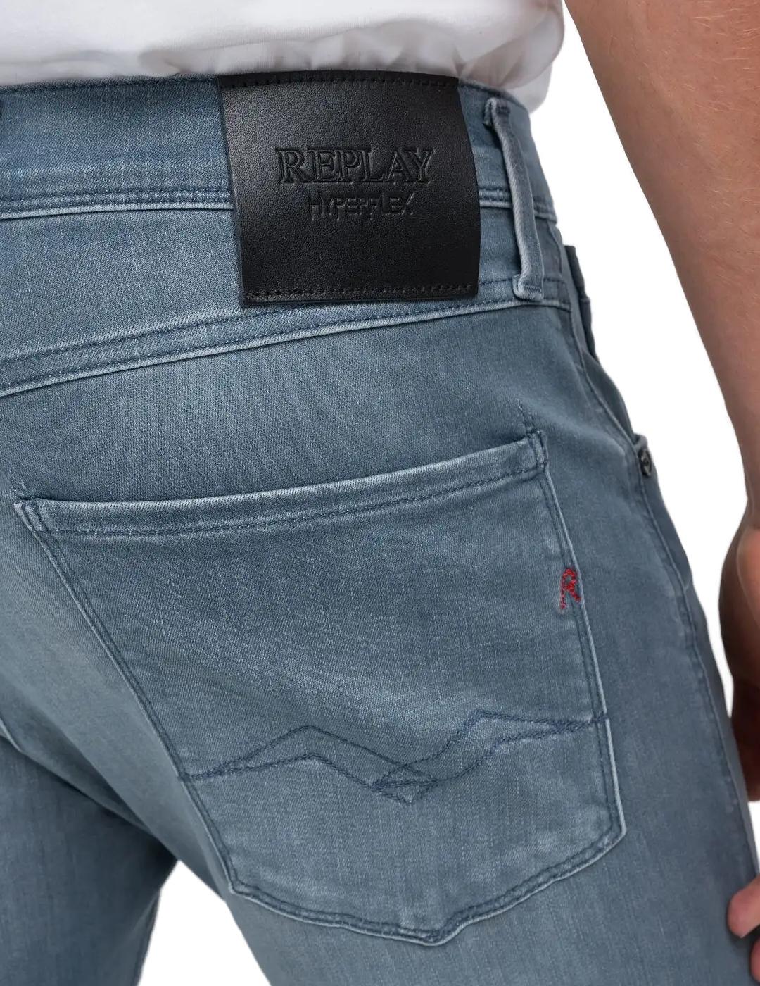 Pantalón vaquero Ambass gris Hyperflex para hombre