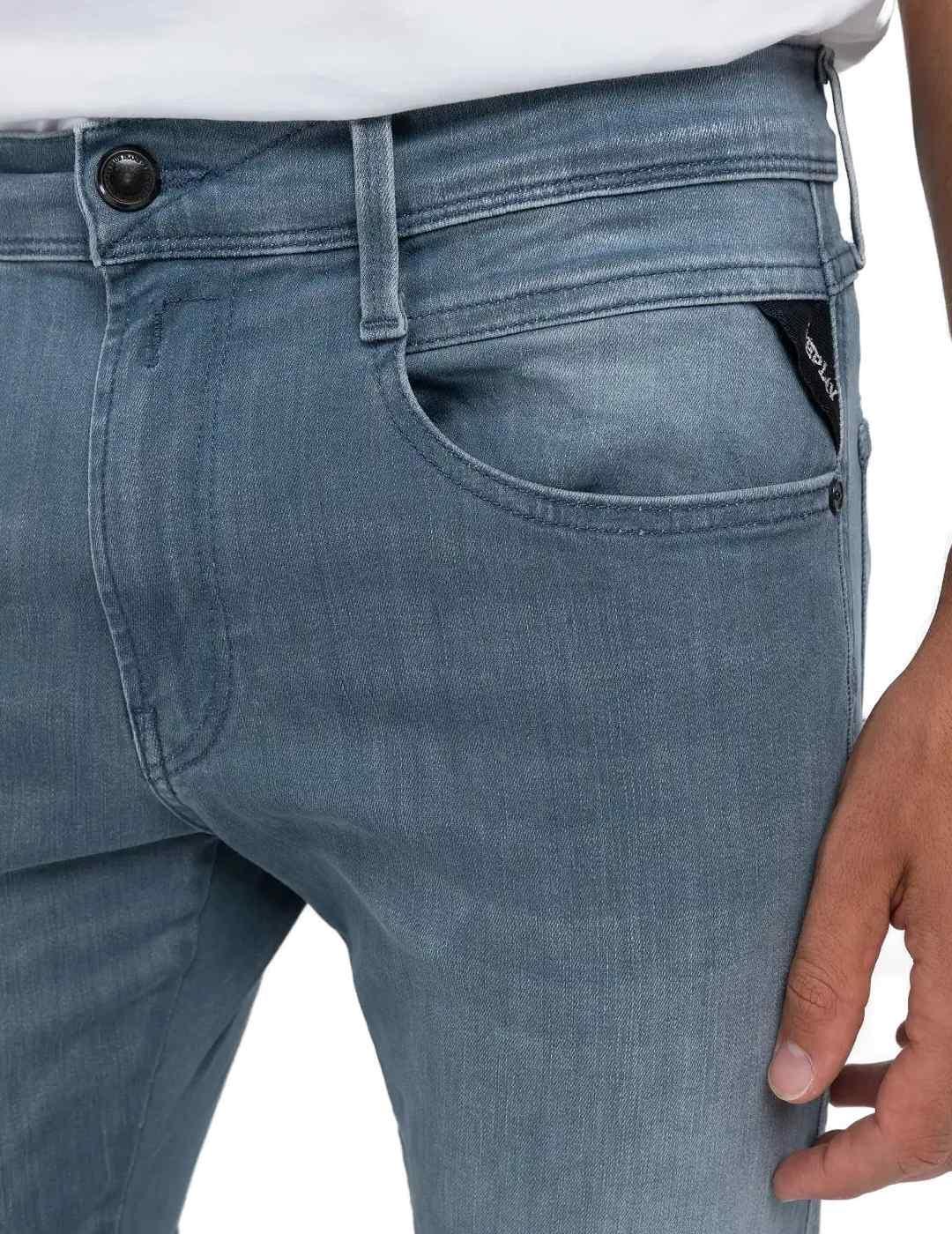 Pantalón vaquero Ambass gris Hyperflex para hombre