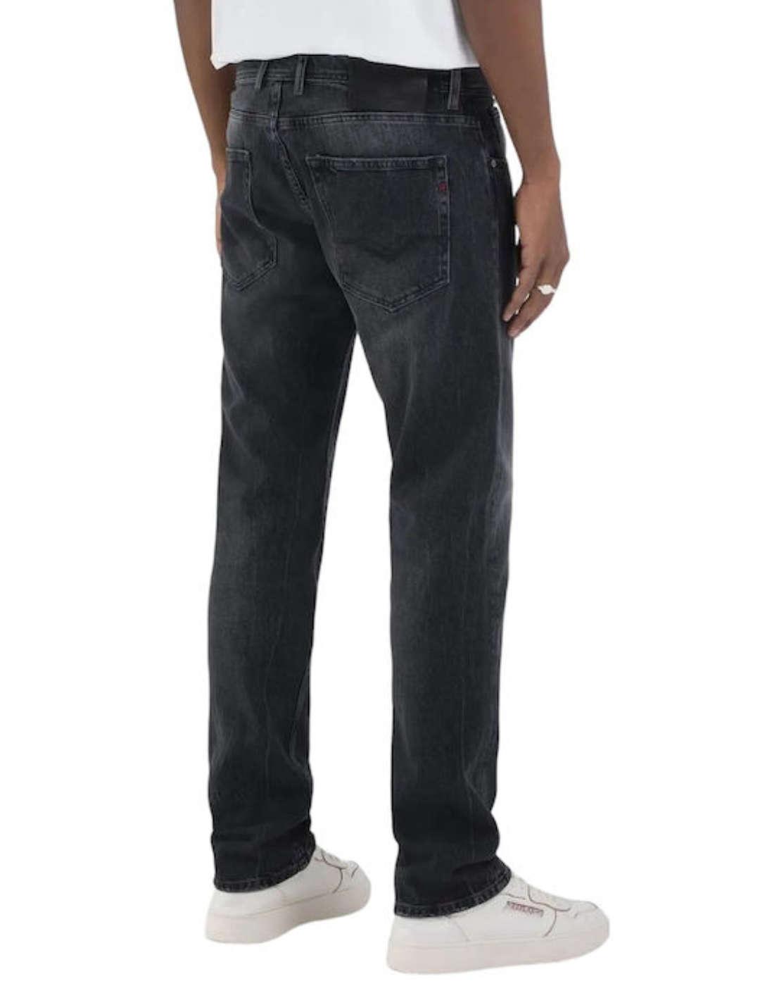 Pantalón vaquero Replay Grover negro para hombre