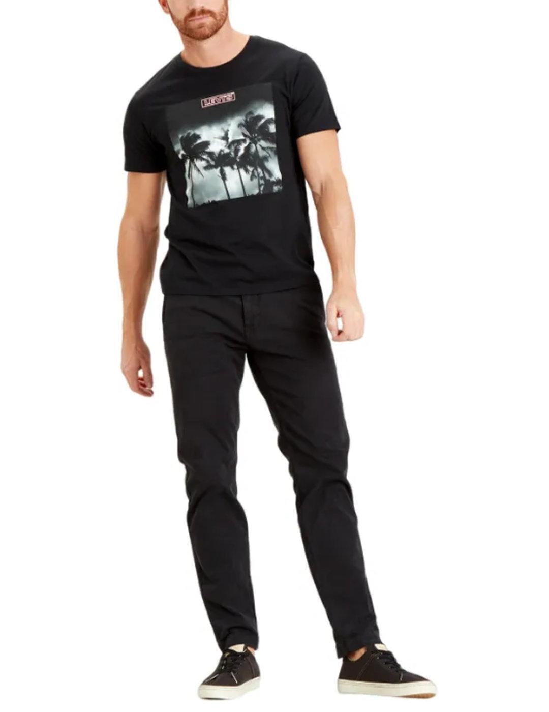 Pantalón Levi´s chino negro slim fit para hombre