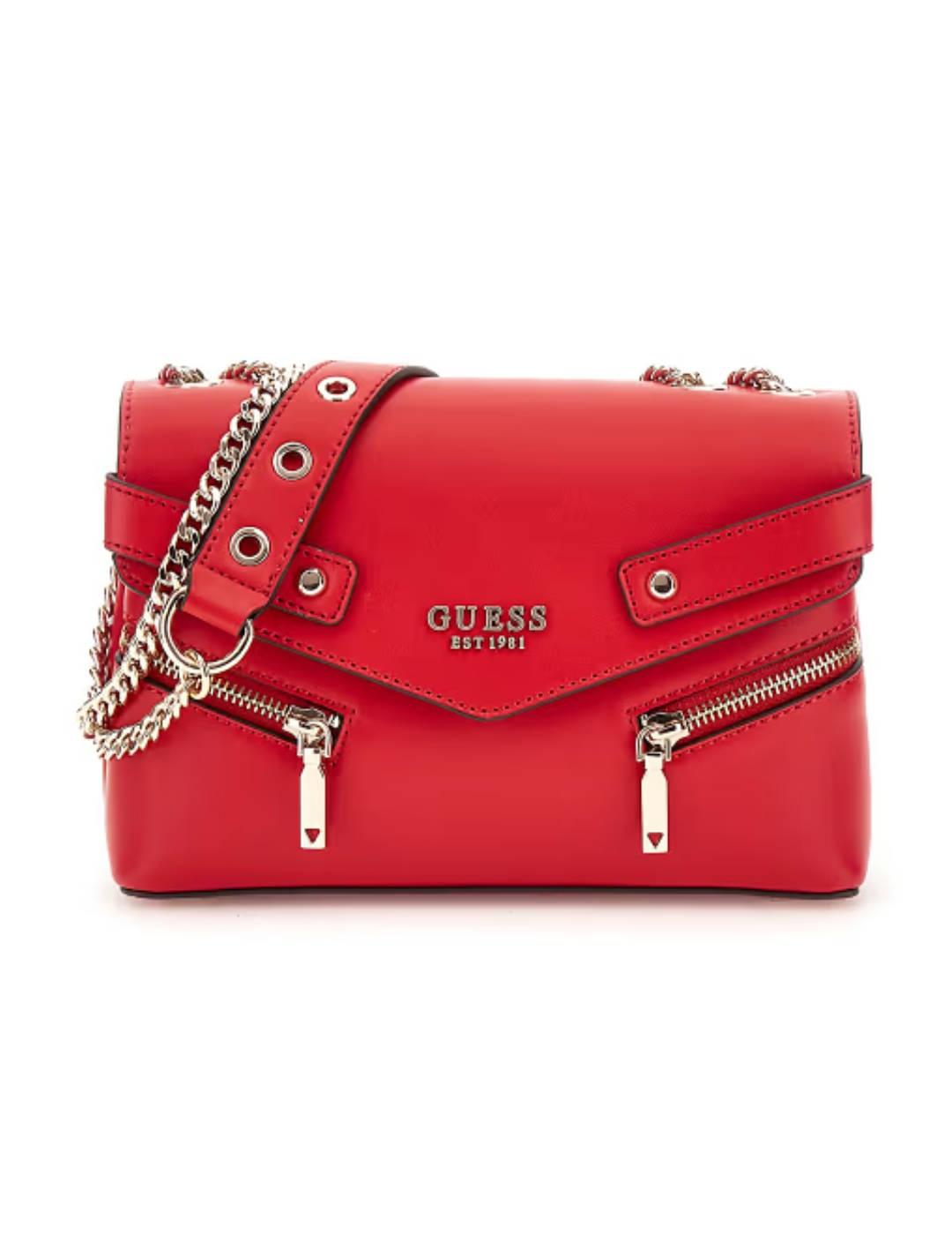 Bolso bandolera Guess Trissa Xbody rojo para mujer