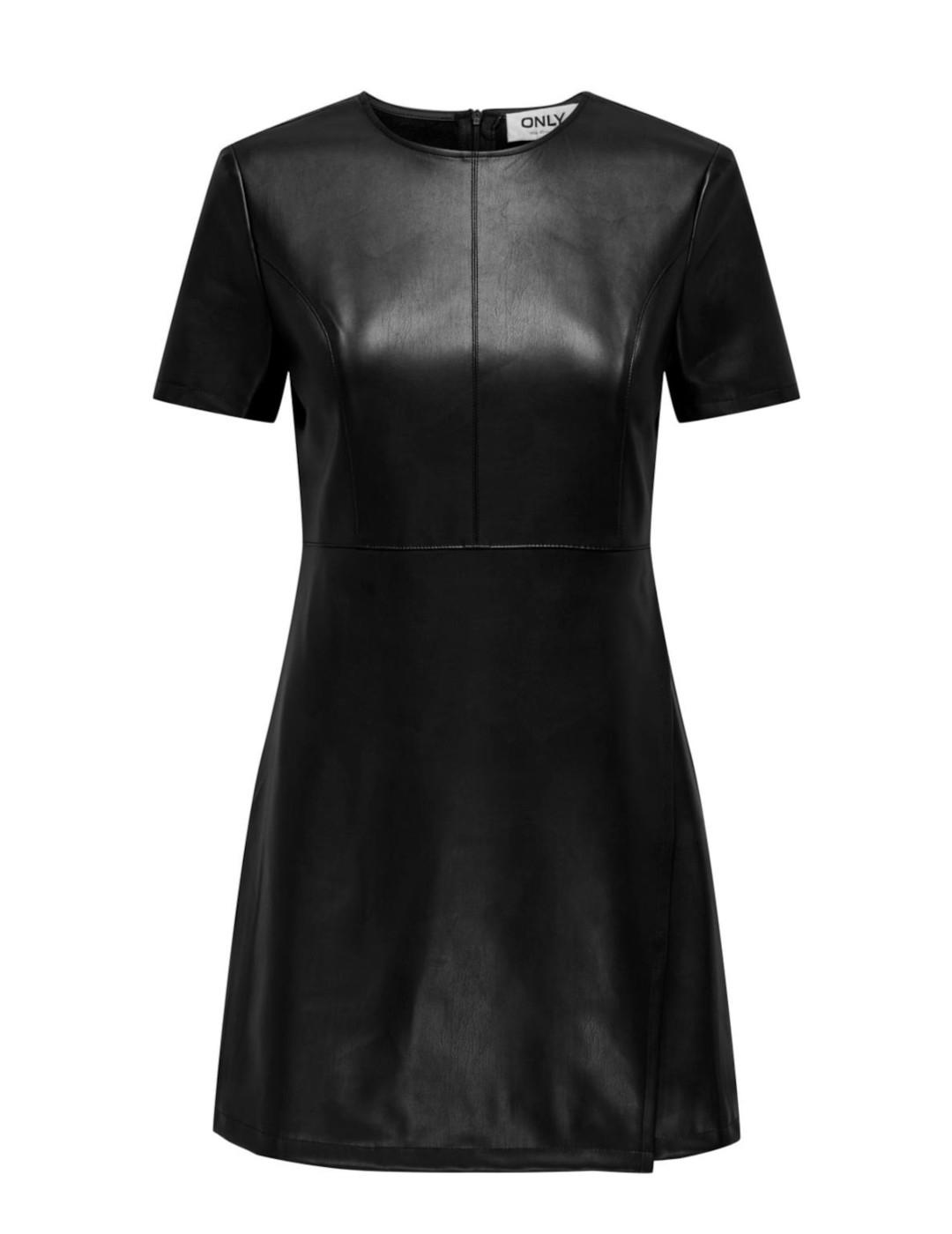 Vestido mini Only Hero cuero negro slim fit para mujer