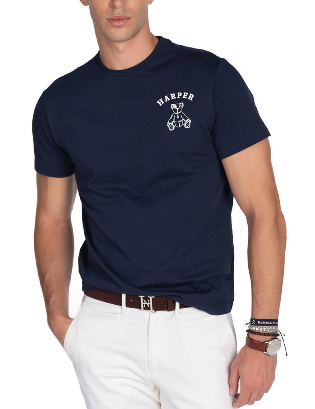 Camiseta Harper&Neyer Arthur azul manga corta de hombre