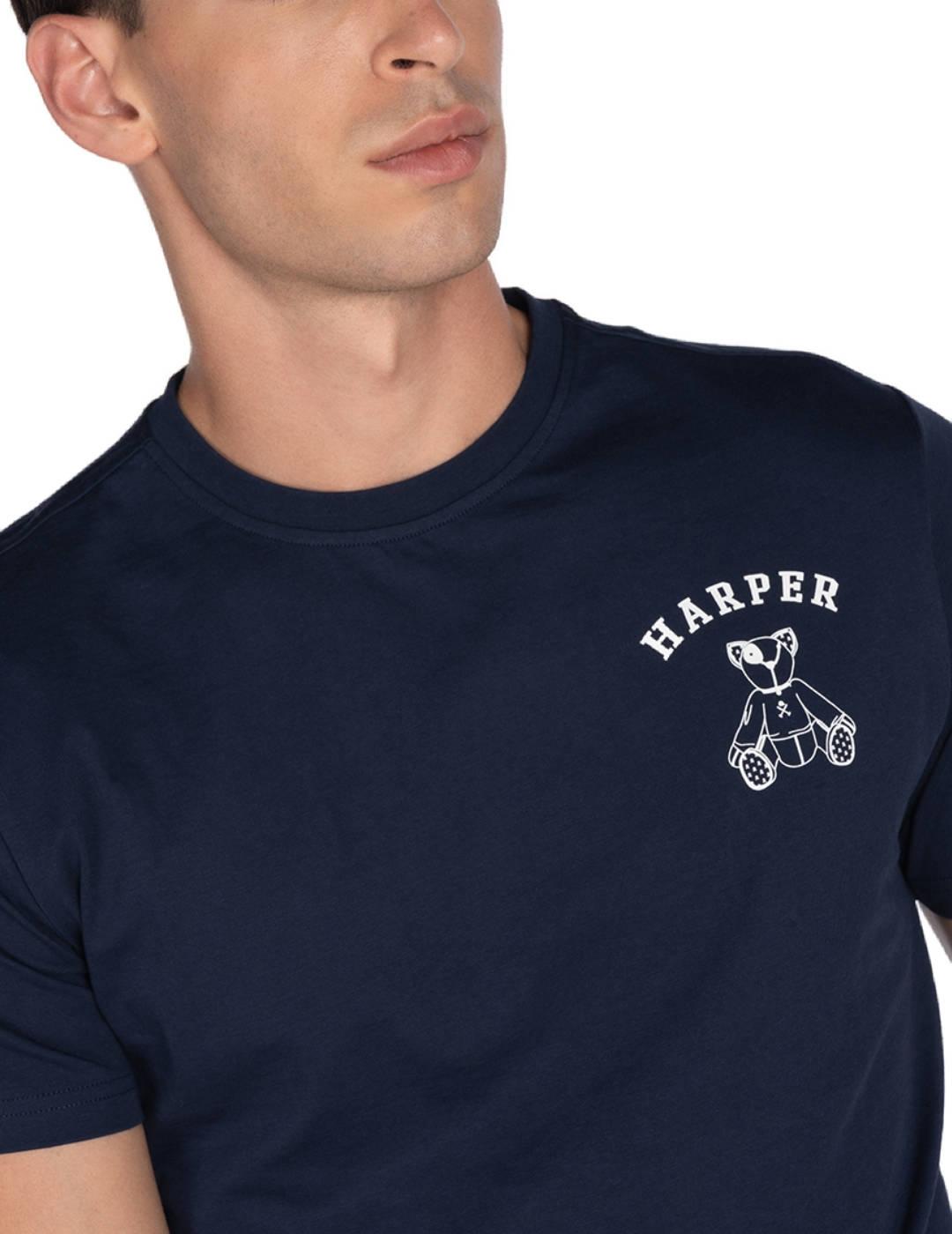 Camiseta Harper&Neyer Arthur azul manga corta de hombre